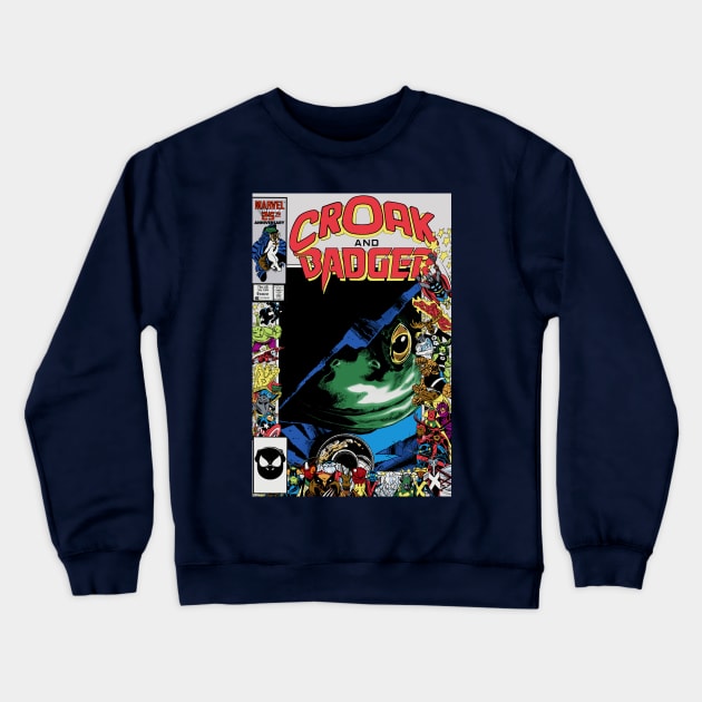 Croak & Badger 9 Crewneck Sweatshirt by ThirteenthFloor